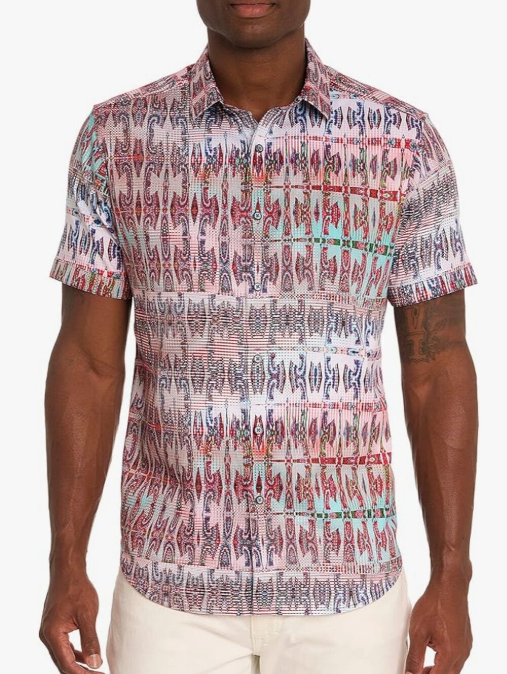 Robert Graham Men's High Times Patterned Woven Shirt - Multi Large Nwt - Picture 15 of 15